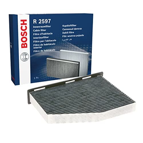 Image of Bosch R2597 Activated Carbon Cabin Filter, Replacement Filter - Against Unpleasant Smells, Pollen and Dust for Cleaner Air Inside the Vehicle