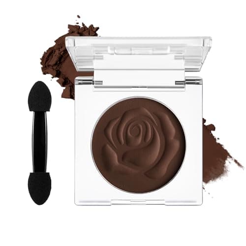 Image of DE'LANCI Single Matte Brown Eyeshadow, Neutral Nude Brown Basic Eyeshadow Palette, Well-Pigmented Waterproof Long Lasting Eye Shadow, Wasteland - Punk Makeup, Vegan #09