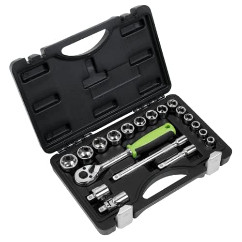 Image of Sealey 3/8" Sq Drive Socket Set - Metric 19pc S01235