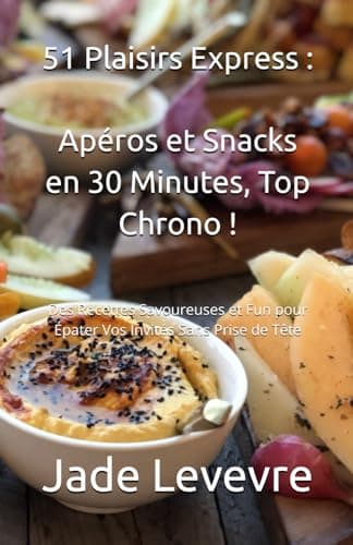 Image of 51 Plaisirs Express : Apéros et Snacks en 30 Minutes, Top Chrono !: Des Recettes Savoureuses et Fun pour Épater Vos Invités Sans Prise de Tête