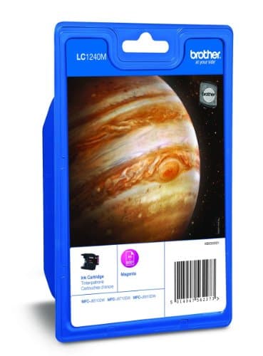 Image of Brother LC-1240M Inkjet Cartridge, Magenta, Single Pack, High Yield, Includes 1 x Inkjet Cartridge, Brother Genuine Supplies