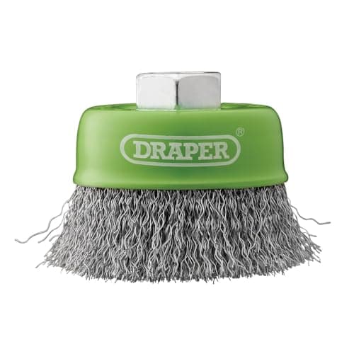 Image of Draper 08052 Stainless-Steel Crimped Wire Cup Brush, 75mm, M14