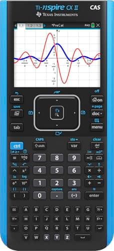 Image of Texas Instruments TI-Nspire CX II CAS Color Graphing Calculator with Student Software (PC/Mac)