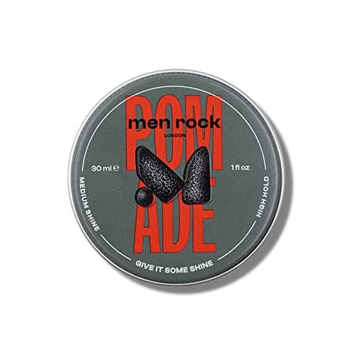 Image of Men Rock 30ml Pomade - High Hold, Medium Shine for Slick & Classy Hairstyles, Versatile for Damp or Dry Hair, All Hair Types, Fruity Fresh Scent