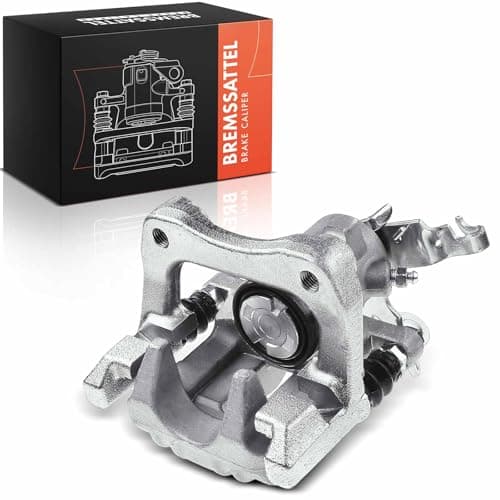Image of Frankberg Brake Caliper Disc Brake Rear Right Aluminium with Bracket (hole spacing 90mm) Compatible with A3 8P1 Octavi.a II 1Z3 Golf V 1K1 Golf VI 5K1 Replace# 1K0615424J