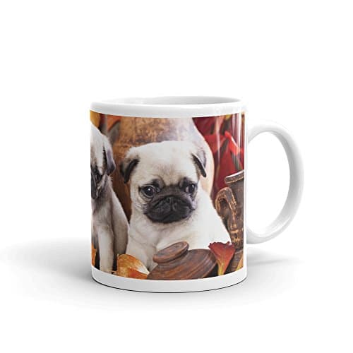 Image of Cute Trio of Pug Puppies Mug - Pugs Fun Gift Dog Dog Mum Sister Christmas #8217