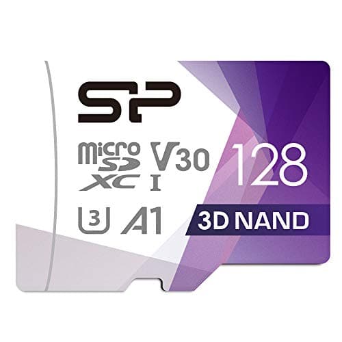 Image of Silicon Power 128GB R/W up to 100/ 80MB/s Superior Pro Micro SDXC UHS-I (U3), V30 4K A1, High Speed MicroSD Card with Adapter