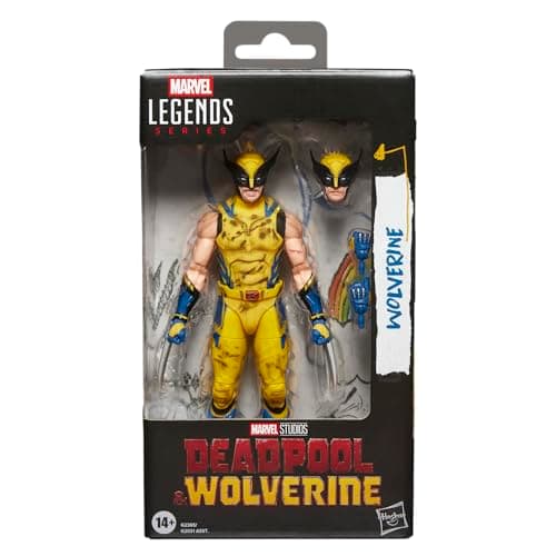 Image of Marvel Legends Series Wolverine, Marvel Studios' Deadpool & Wolverine Movie Collectible 6-Inch Action Figure Gift