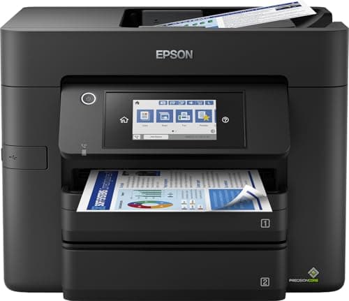 Image of Epson WorkForce Pro WF-4830 | 4-in-1 Printer - Duplex Printing, Scan, Copy, Fax - WiFi Direct, Ethernet, 25ppm Black/12ppm Colour, PrecisionCore, ADF, Mobile, Compact