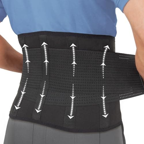 Image of Clever Yellow Premium Back Support Belt, Back Brace, Lumbar Support Belt, Lower Back Support for Men and Women, Back Braces for Lower Back Pain, Sciatica Pain Relief Products (XL)
