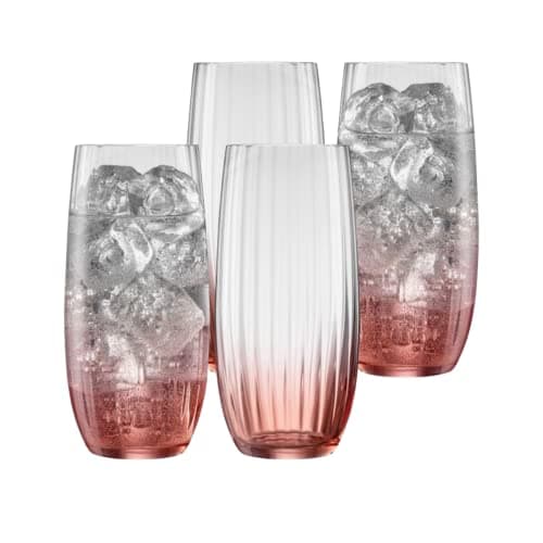 Image of Set of 4 Blush Erne Hi-Ball Tumblers