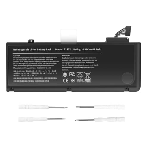 Image of ARyee A1322 Battery Compatible with MacBook Pro 13.3" A1278 A1322(Mid 2009 to Mid 2012) MC374LL/A MC375LL/A MC700LL/A MC724LL/A MD314LL/A MD313LL/A MD101LL/A