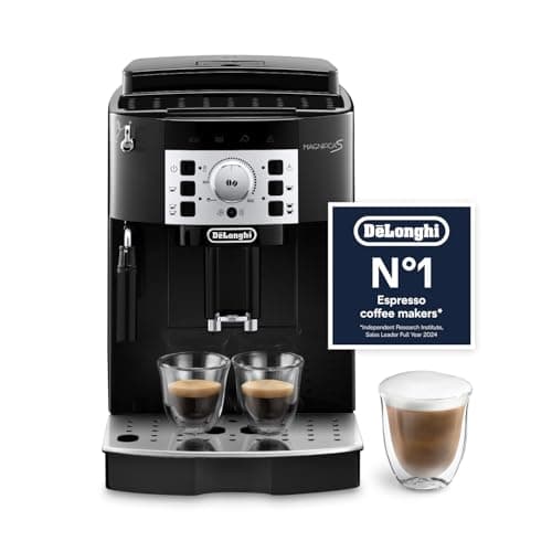 Image of De'Longhi Magnifica S, Automatic Bean to Cup Coffee Machine, Espresso and Cappuccino Maker, ECAM22.110.B, Black
