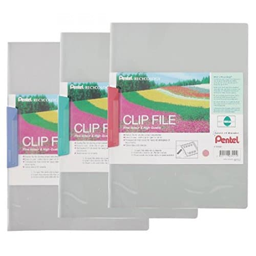 Image of Pentel A4 Clip File - Blue