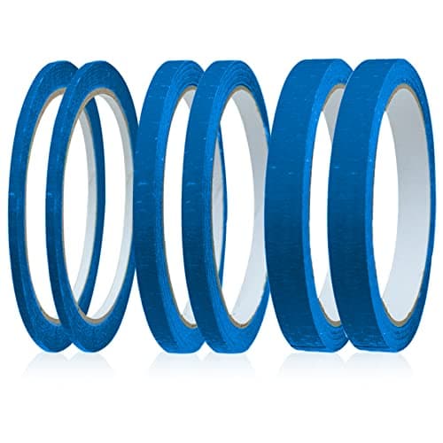 Image of Fine Line Blue Masking Tapes - 3mm/7mm/12mm Wide, 22 Yard Writable, Automotive & Premium Tape for Painting & Decorating