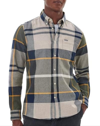 Image of Barbour Dunoon Tailored Shirt, Shirt, Forest Mist, S