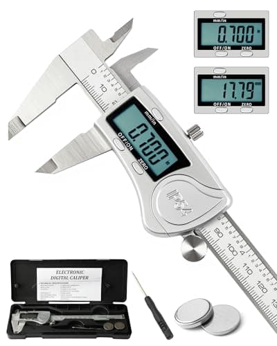 Image of Acual Digital Vernier Caliper 150mm (6 Inch), Stainless Steel Electronic Calipers Measuring Tool with Large LCD Display, Inch/mm Conversion, IP54 Waterproof for DIY, Workshop & Engineering