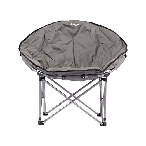 Image of Vango Lunar Moon Chair for Adults (Amazon Exclusive), Extra Spacious, Folding Camping Chair, Heavy Duty Frame, Padded Saucer Shape for Garden, Fishing, Festivals