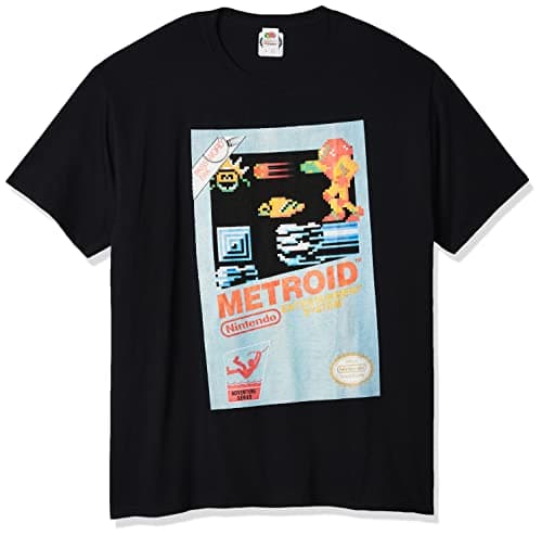 Image of Nintendo Men's Vintage Metroid T-Shirt, Black, XXL
