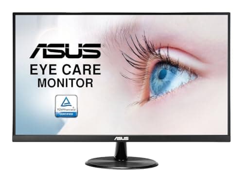 Image of ASUS VP279HE Eye Care Monitor - 27 Inch, FHD (Full HD 1920 x 1080), IPS, Frameless, 75Hz, Adaptive-Sync/FreeSync , HDMI, Low Blue Light, Flicker Free, Wall Mountable, Black