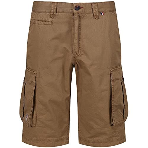 Image of Regatta Mens Shorebay - Pantalones Cortos Tipo Cargo para Hombre Board Shorts, Metallic Silver, 34W UK