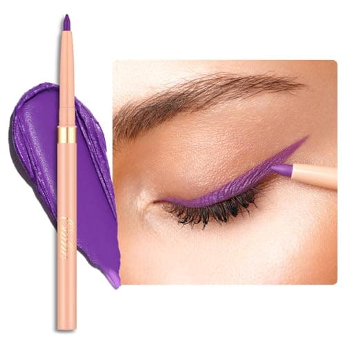 Image of OULAC Matte Purple Eye Liner Pencils Waterproof, Smudge-proof Retractable Eyeliner Lasts 24H +, Highly Pigmented and Smooth, Long-lasting Formula, Vegan (08) Well-dressed