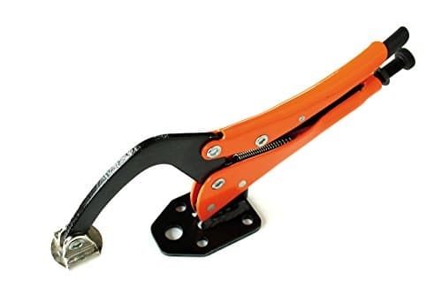 Image of Grip-on 222-12 12Inch Table C-Clamp Locking Pliers in Orange and Black Epoxy
