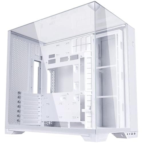 Image of Lian Li O11 Vision Compact ATX Mid-Tower Gaming PC Case - Aluminium & Tempered Glass White PC Case