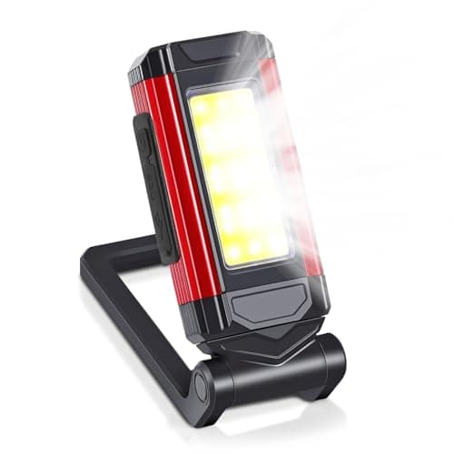 Image of Rechargeable Work Light,Automotive Inspection Light,LED Magnetic WorkLight,7 Lighting Modes,360° Rotating Stand,240° Folding Hook,Type-C Charging,IP65 Waterproof for Car Repair,Maintenance,Emergency
