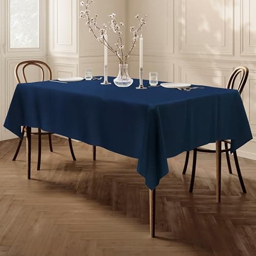 Image of Home Direct Rectangular Rectangle Fabric Tablecloth Table Cloth Table Cover 100cm x 140cm 39"x55" Navy Blue