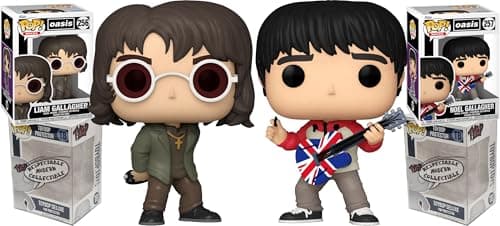 Image of Funko Oasis (Liam & Noel Gallagher Set) + ToyBop Protector: Pop! Rocks Vinyl Figure (Bundled with Pro-Deluxe Pop Protector Collector Case Box Gift Set)