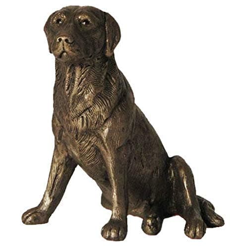 Image of Nigel', Labrador Sitting, Cold Cast Bronze Sculpture by Bulgarian sculpture Mitko (MK004)