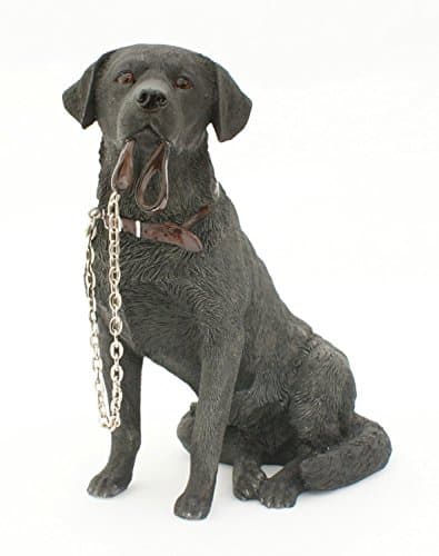 Image of Lesser & Pavey LP08280 Sitting Walkies Black Labrador, Resin, h17cm