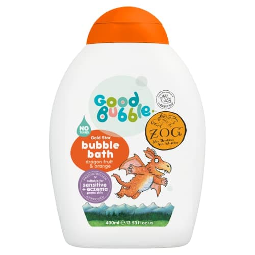 Image of Good Bubble Zog Bubble Bath with Dragon Fruit & Orange - for Baby, Sensitive & Eczema-Prone Skin - Vegan-Friendly for Toddlers 400ml