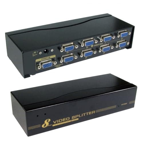 Image of kenable SVGA VGA 8 Port Splitter from 1 PC/Device to 8 Monitors/Display 450MHz