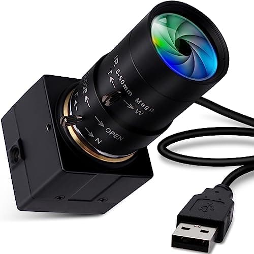 Image of ELP Zoom Webcam 1080P with 5–50mm Manual Variable Focus Lens,Full HD 2MP OV2710 USB Camera Compatible with Mac OS/Windows/Linux/Android,Computer Web Camera for Video Conferences USBFHD01M-SFV(5-50)