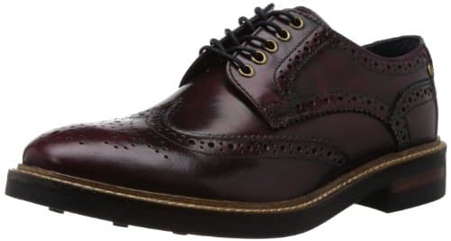 Image of Base London Woburn Hi Shine Bordo Men's Brogue UK 11