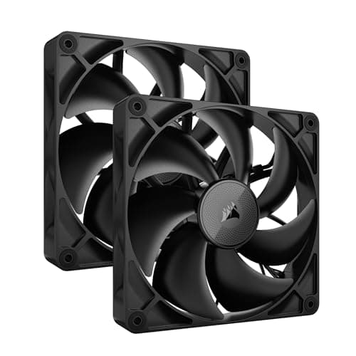 Image of Corsair iCUE LINK RX140 140mm PWM Fans with iCUE LINK System Hub - Magnetic Dome Bearing - Dual Pack - Black