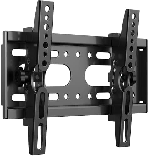 Image of JXMTSPW TV Wall Bracket Tilt for 14-42" LED/LCD/OLED Flat&Curved TVs Monitor, Support 25kg with Max VESA 200x200mm Spirit Level Included, Television Wall Mount Fit 32 38 40 inch Universal TV Bracket