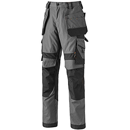 Image of Timberland Pro Mens Interax Holster Pocket Workwear Trousers Grey/Black