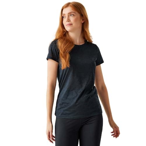 Image of Regatta Womens Fingal Edition Wicking Jersey T Shirt, Recycled Materials & Wicking - Suitable for Walking & Hiking. Blue