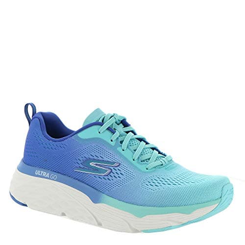 Image of Skechers Max Cushioning Elite Mesh Lace-Up Blue/Light Blue 8.5 B (M)