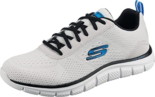 Image of Skechers Men's Track Ripkent Trainers, White, 9 UK