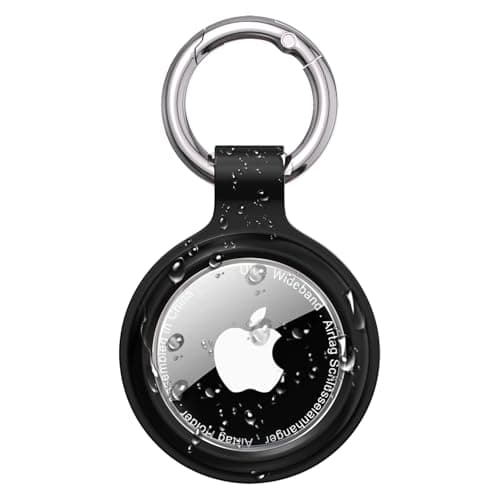 Image of PESTON AirTag Holder Keyring – IP67 Waterproof Case for Apple AirTag, Anti-Lost, Scratch-Resistant - Air Tag Holder for Keys, Pets, Luggage