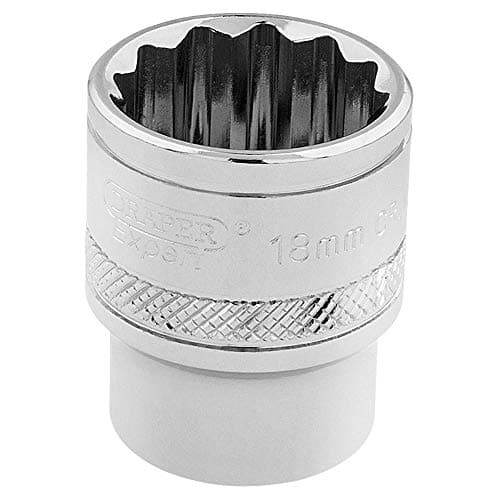 Image of Draper 32786 3/8-Inch Square Drive 12-Point Hi-Torq Metric Socket, 18mm Size