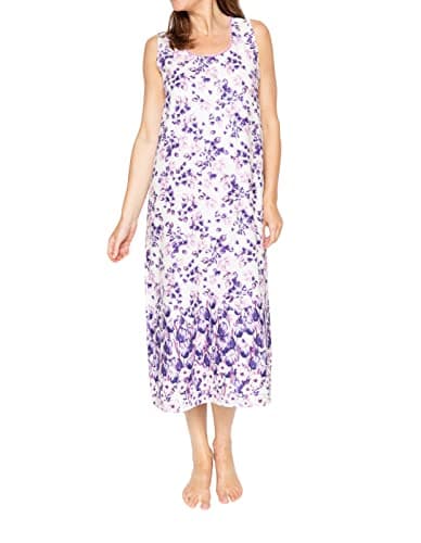 Image of Cyberjammies Nora Rose Vivien 1636 Women's White Floral Cotton Nightdress 8
