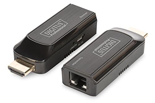 Image of DIGITUS DS-55203 HDMI Extender – Full HD 1080p 60 Hz – 50 m via LAN cable – Set: Transmitter & Receiver – HDCP 1.2a, LPCM Audio