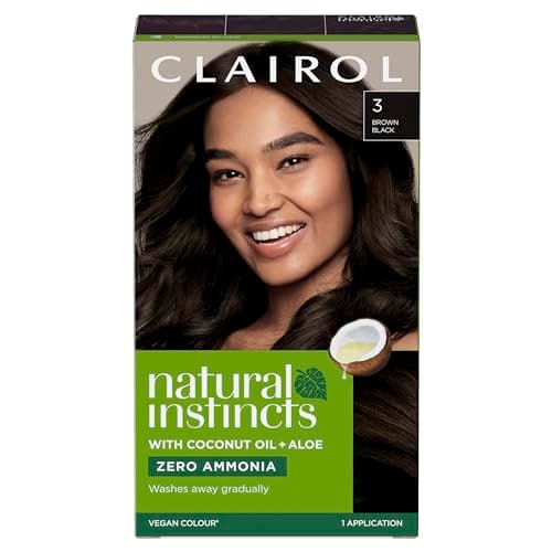 Image of Clairol Natural Instincts Semi-Permanent No Ammonia Hair Dye, 3 Dark Brown