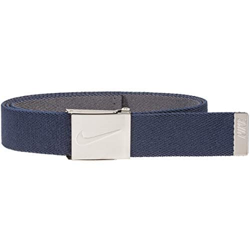 Image of NIKE Men's Stretch Web Belt, Navy/Grey, One Size