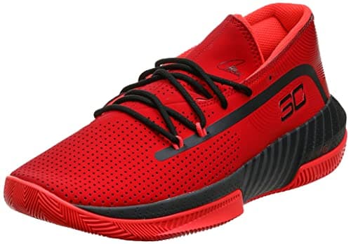 Image of Under Armour Men's Sc 3zer0 Iii Basketball Shoes, Red Red Jet Gray Black 601 601, 5.5 UK